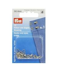 GANCI ED OCCHIELLI OTTONE NO. 1 ARGENTO (12 PZ)