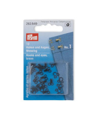 GANCI ED OCCHIELLI OTTONE NO. 1 NERO (12 PZ)