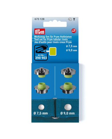 SET STRUMENTI PER RIVETTI TUB. 7,5+9 MM (8 PZ)