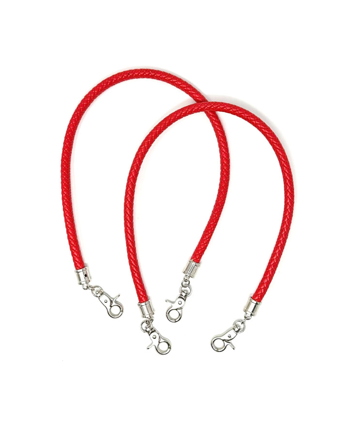 MANICI BORSA MA130 INTRECCIATO CON MOSCHETTONE ROS