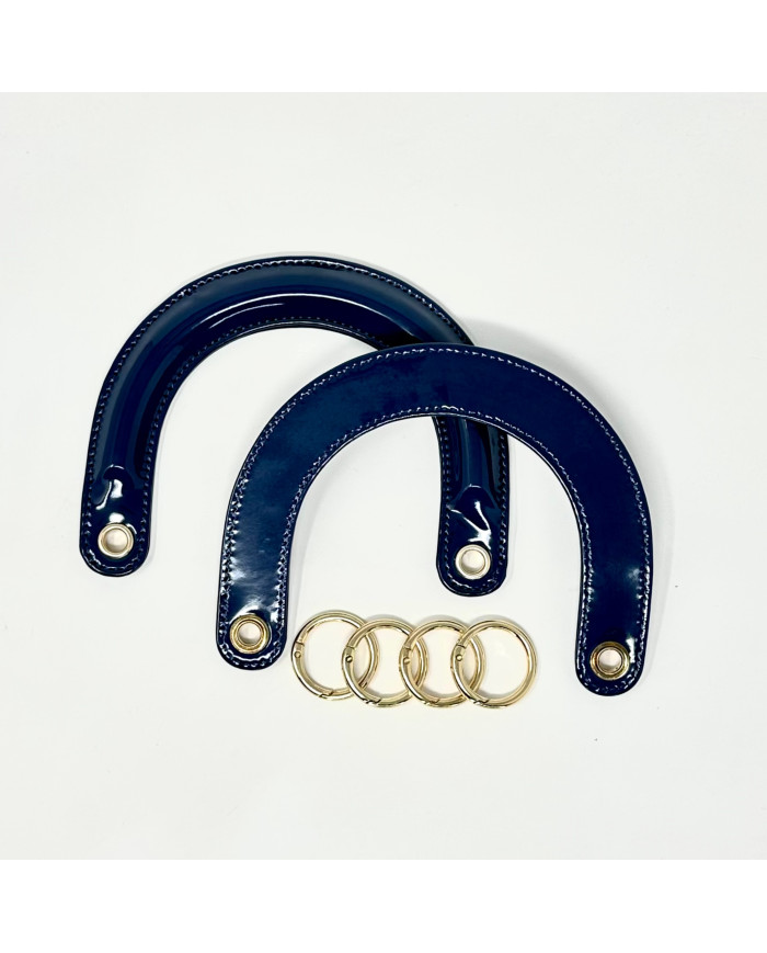 MANICI BORSA MA183 DIOR ORO CM 16X12 BLU