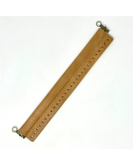 CHIUSURA A SCATTO ECOPELLE CM 30 CUOIO