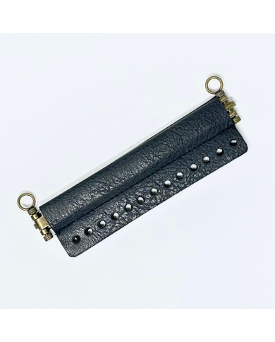 CHIUSURA A SCATTO ECOPELLE CM 15 BLU