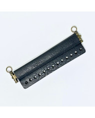 CHIUSURA A SCATTO ECOPELLE CM 15 BLU