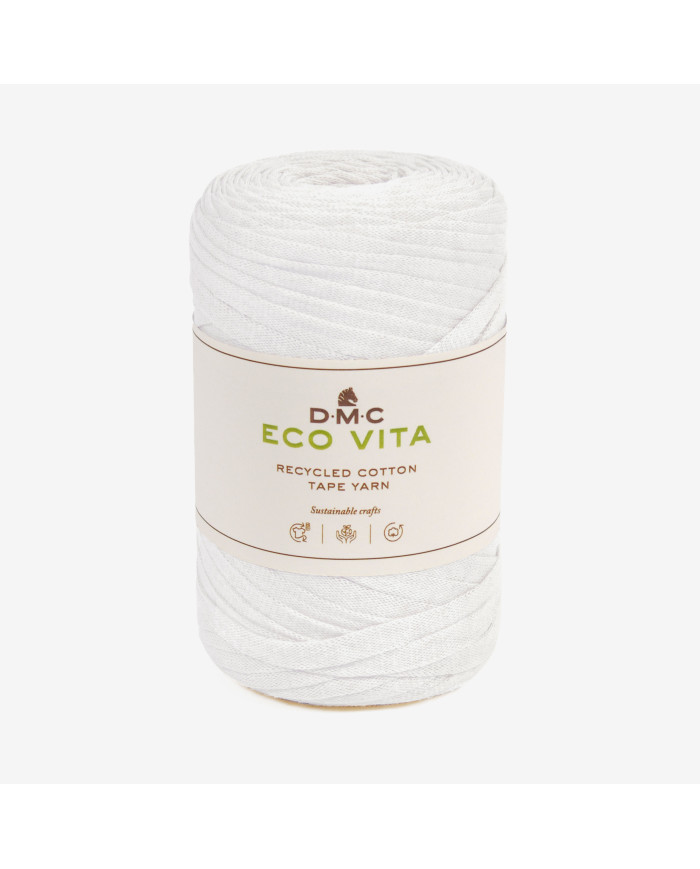 DMC ECO VITA TAPE (250 GR) MM 8 COL 01 BIANCO