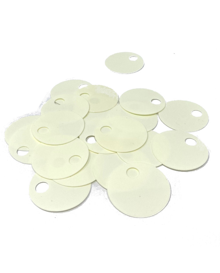 PAILLETTES MM 25 COL 9 BIANCO (1 SCATOLA)