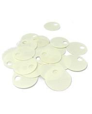 PAILLETTES MM 25 COL 9 BIANCO (1 SCATOLA)