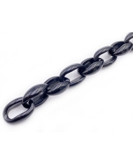 CATENA PER BORSE 727 (1 M.) RESINA, 2,0 CM NERO