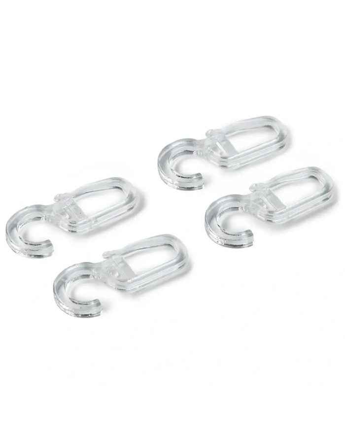 GANCI A CLIP MM  6 TRASPARENTI (CONF 10 PZ)