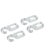 GANCI A CLIP MM  6 TRASPARENTI (CONF 10 PZ)