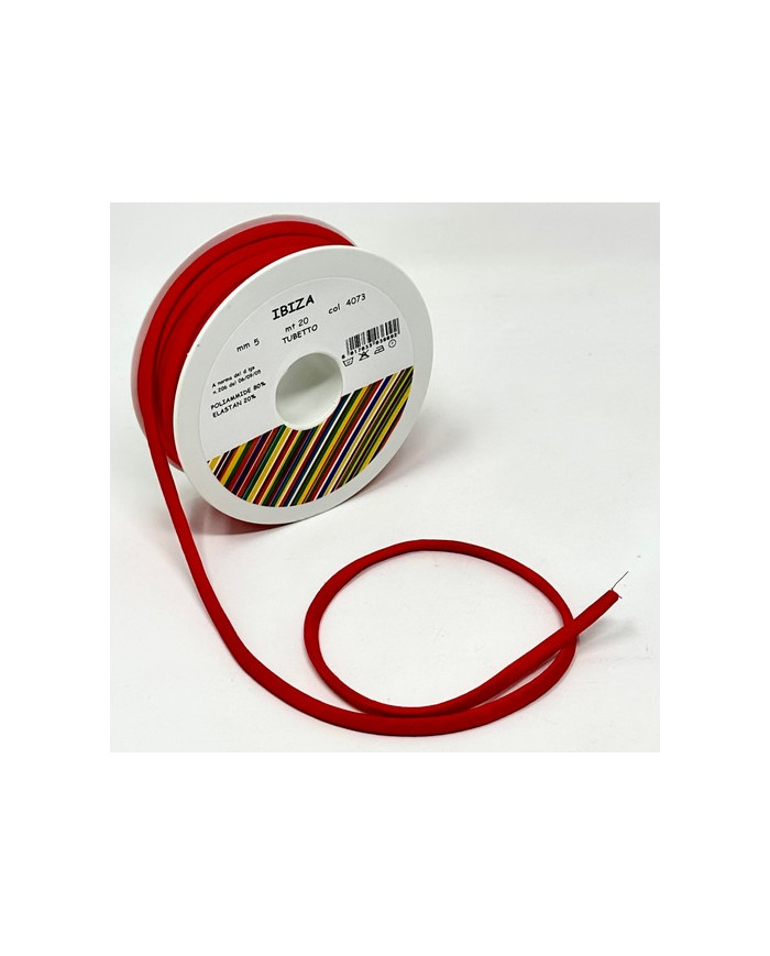 TUBETTO IBIZA MM 5 (20 M.) COL 4073 ROSSO CHIARO