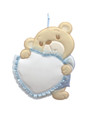 FIOCCO NASCITA BM ORSO CUORE CM 29 X 33 07 AZZURRO