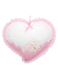 FIOCCO NASCITA BM CUORE CM 24 X 27 05 ROSA