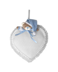 SOPRACULLA CUORE ORSO CM23X21 07 AZZURRO