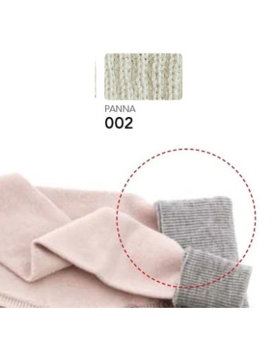 BORDI MAGLIA MARBET ACRILICO COL 002 PANNA