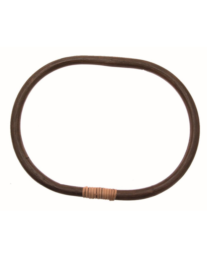 MANICI PER BORSE RATTAN CM 25X19 MARRONE (COPPIA)