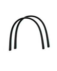 MANICI PER BORSE IN PLASTICA 27 X 27 CM COL. NERO