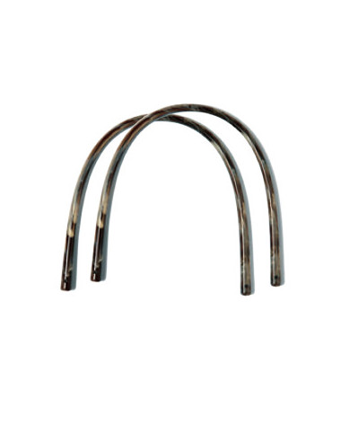 MANICI PER BORSE IN PLASTICA 27 X 27 CM COL. CORNO