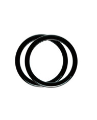MANICI PER BORSE IN PLASTICA DM 20 CM NERO