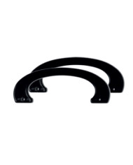 MANICI PER BORSE IN PLASTICA 17 X 6 CM NERO
