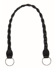 MANICO PER BORSE INTRECCIATO ECOPELLE 62 CM NERO