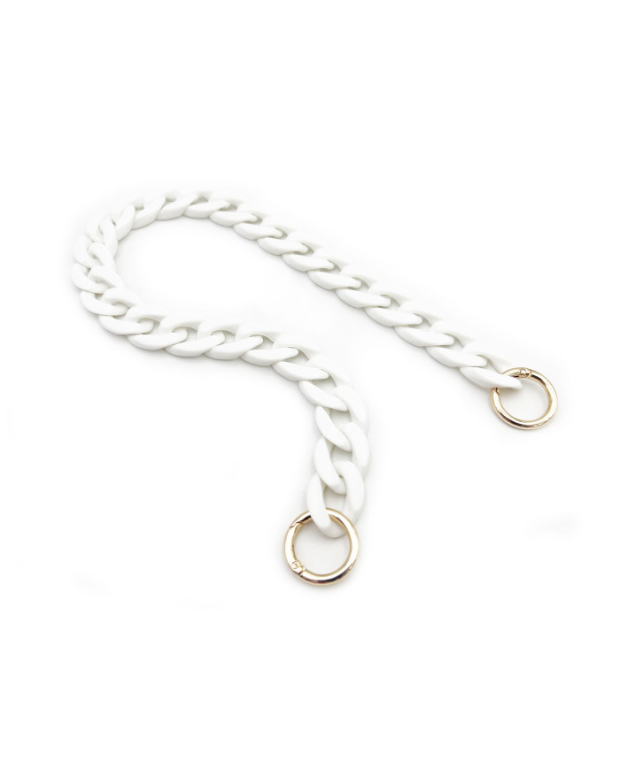CATENA PER BORSE RESINA C500 50 CM COL.2 BIANCO