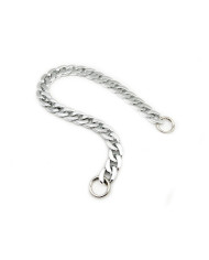 Catena per borsa in resina con anello moschettone C500 argento cm