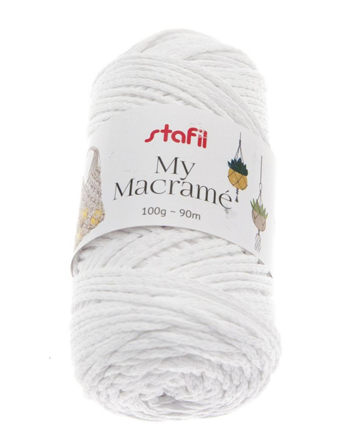 CORDINO MACRAMÈ MM 2 COL 01 BIANCO