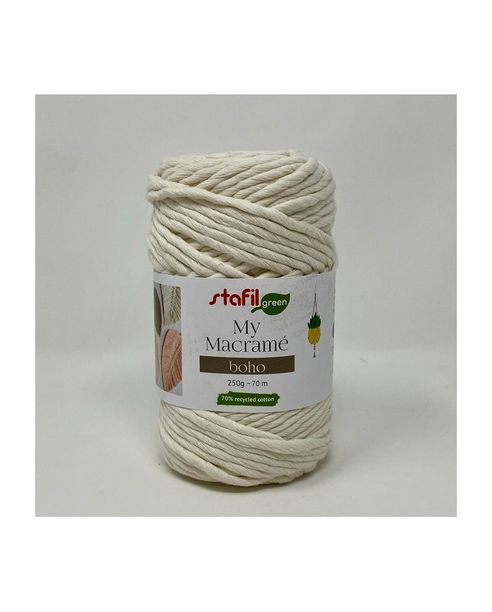 CORDINO MACRAMÈ BOHO MM 4 COL 02 CREMA