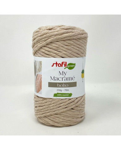 CORDINO MACRAMÈ BOHO MM 4 COL 03 BEIGE