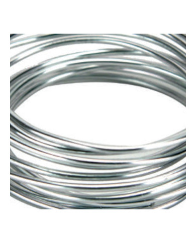 FILO IN ALLUMINIO DIAMETRO 2 MM, ARGENTO