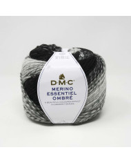 FILATO DMC MERINO OMBRÉ COL 1000 BIANCO E NERO