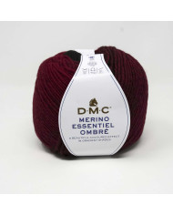 FILATO DMC MERINO OMBRÉ COL 1001 NERO E ROSSO SCU