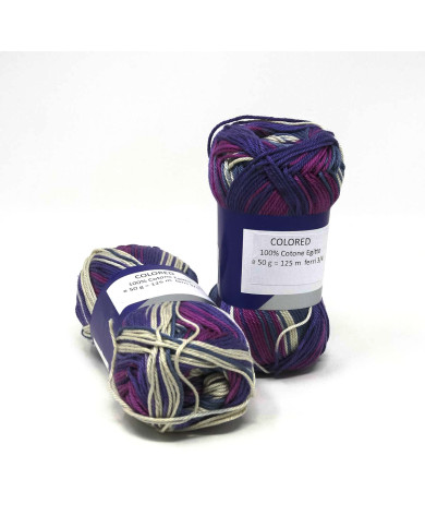 FILATO CF COLORED (GOM 50 GR) COL 8 BLU VIOLA SFUM