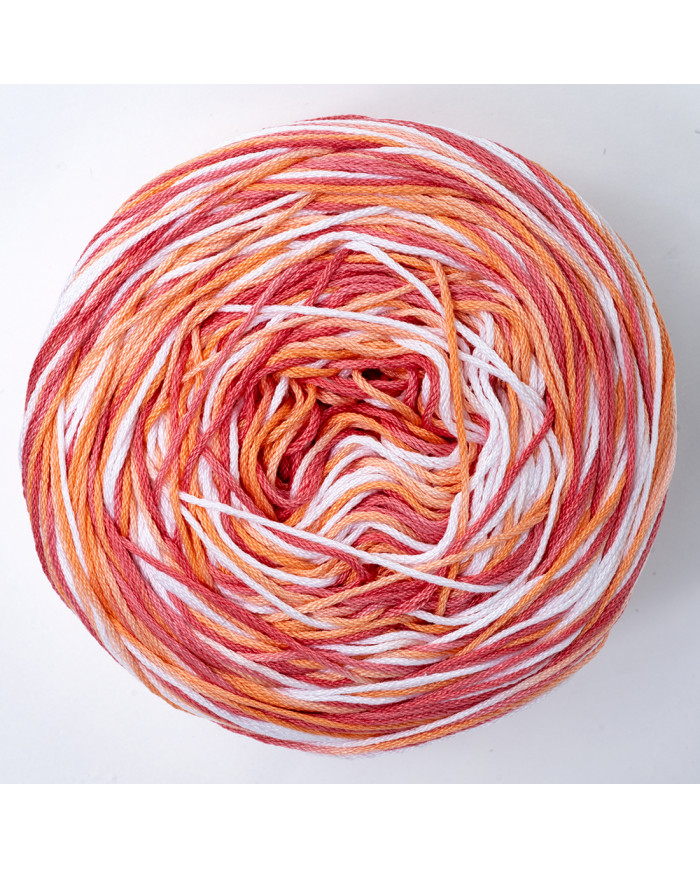 CAKE COTONE MALIBÙ SILKE COL 819 ROSSO ARANCIO