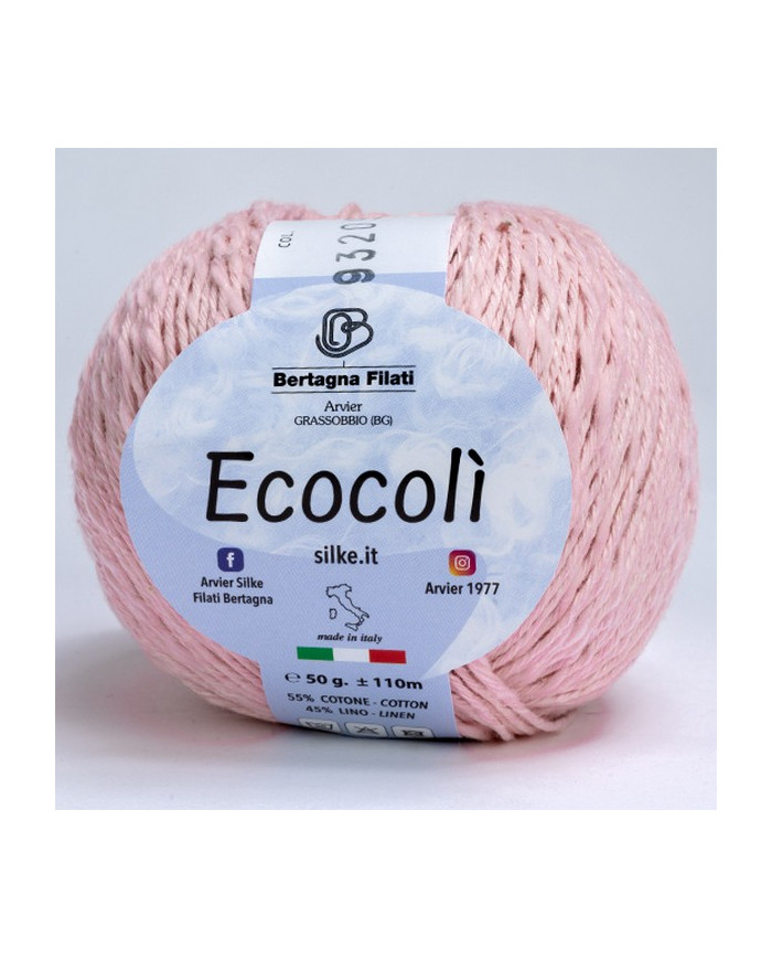 FILATO ECOCOLI BERTAGNA (50 G) 9320 ROSA CH.