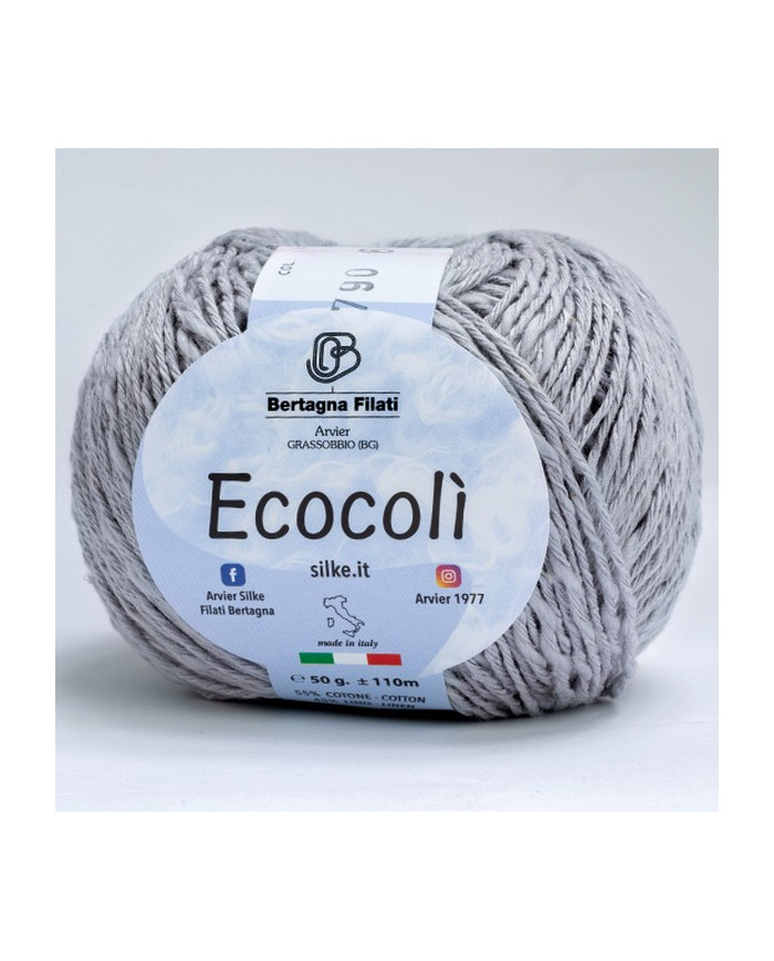 FILATO ECOCOLI BERTAGNA (50 G) 790 GRIGIO