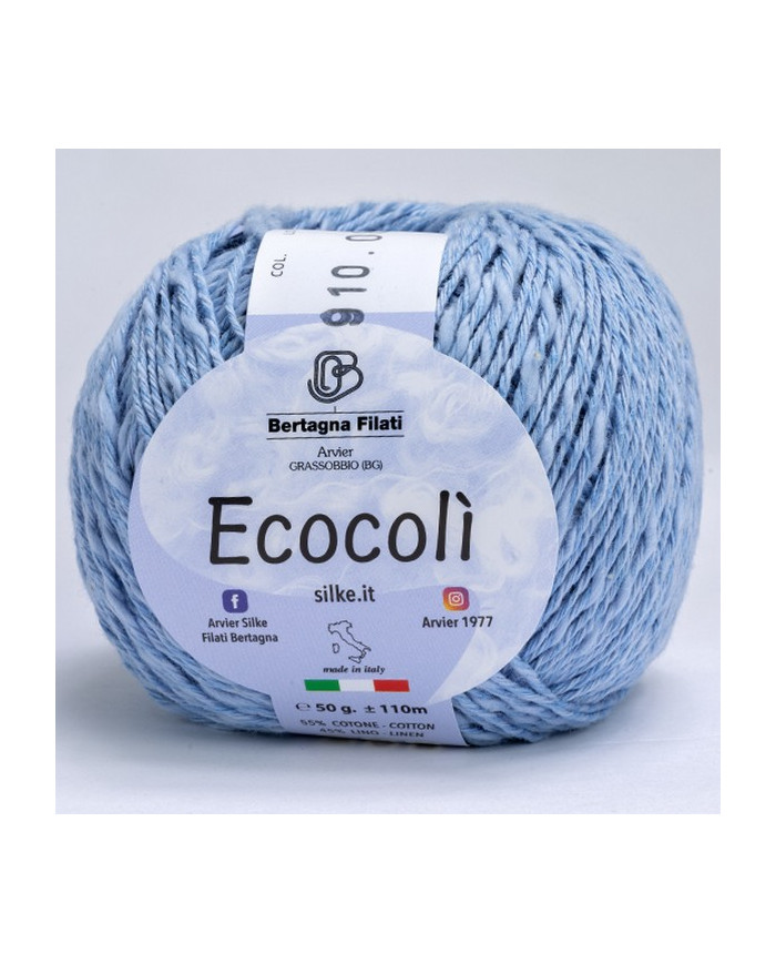 FILATO ECOCOLI BERTAGNA (50 G) 910 CELESTE