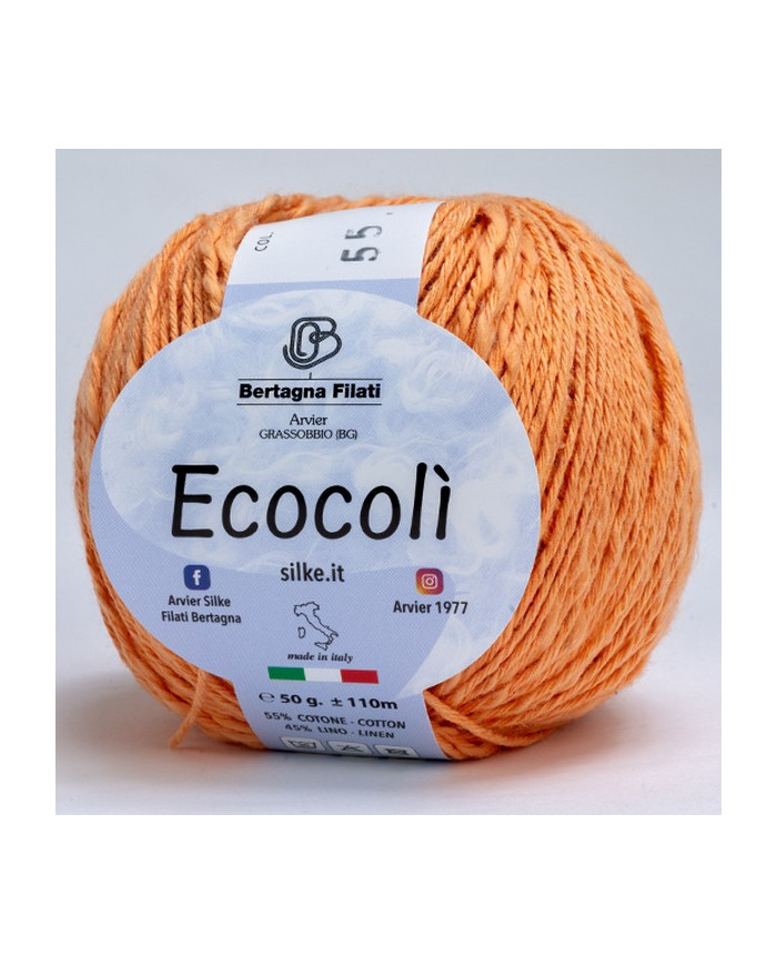 FILATO ECOCOLI BERTAGNA (50 G) 55 ARANCIO