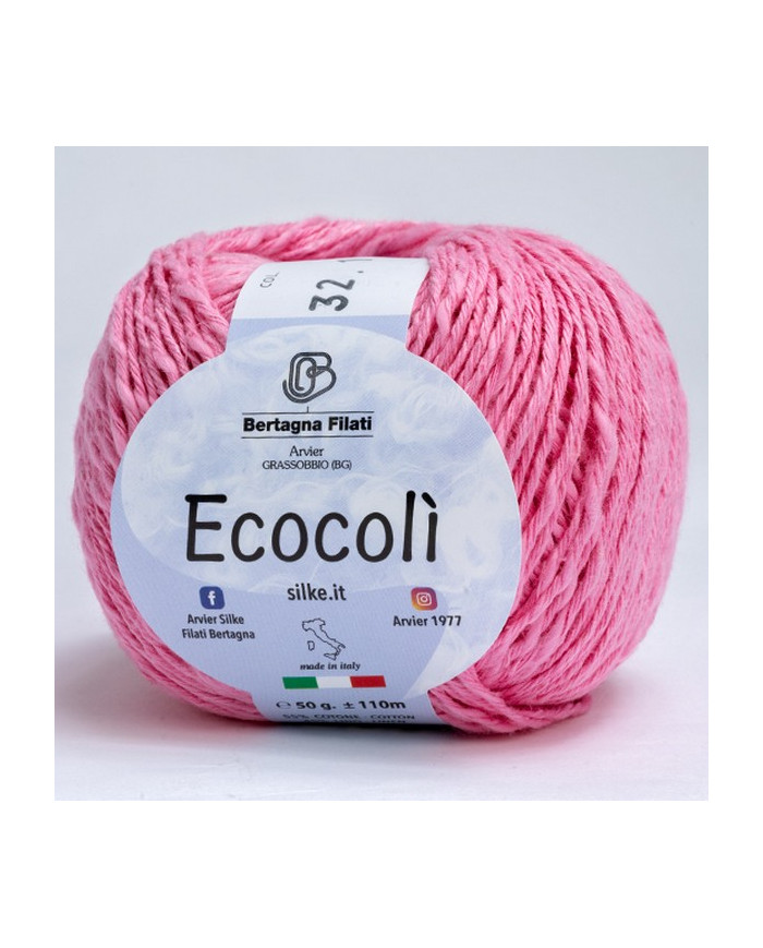 FILATO ECOCOLI BERTAGNA (50 G) 32 ROSA BB