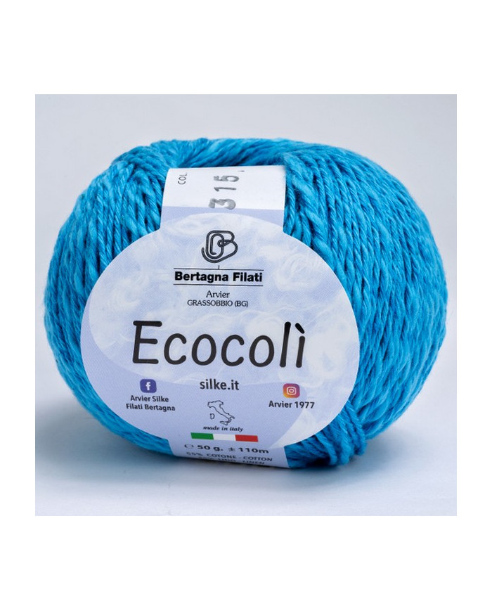 FILATO ECOCOLI BERTAGNA (50 G) 315 TURCHESE