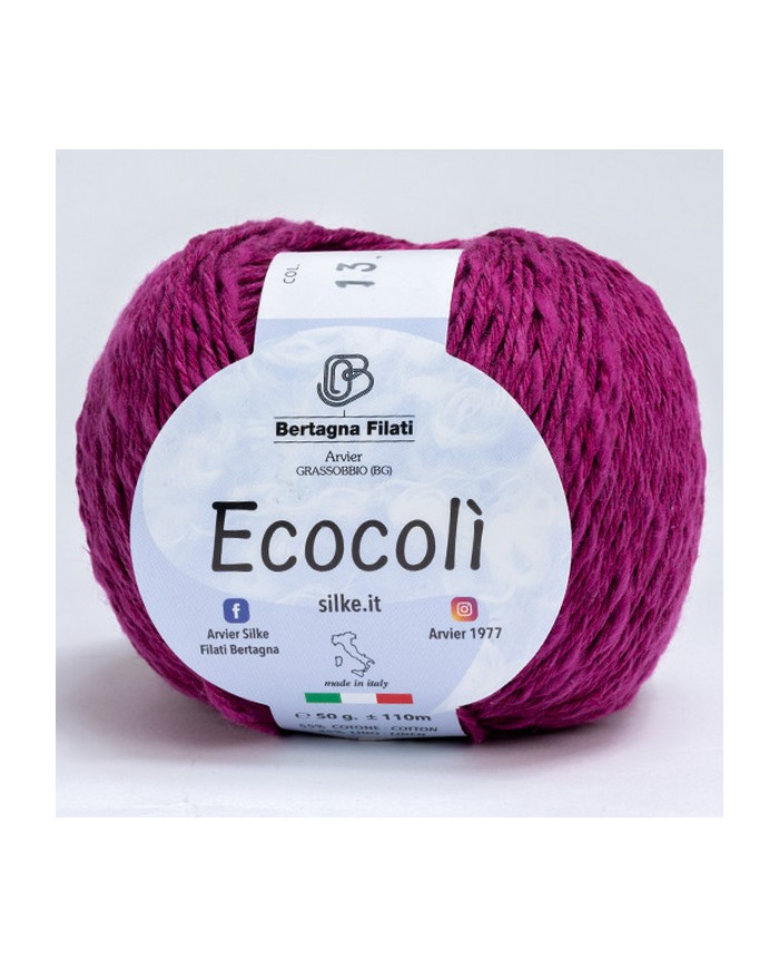 FILATO ECOCOLI BERTAGNA (50 G) 13 FUXIA