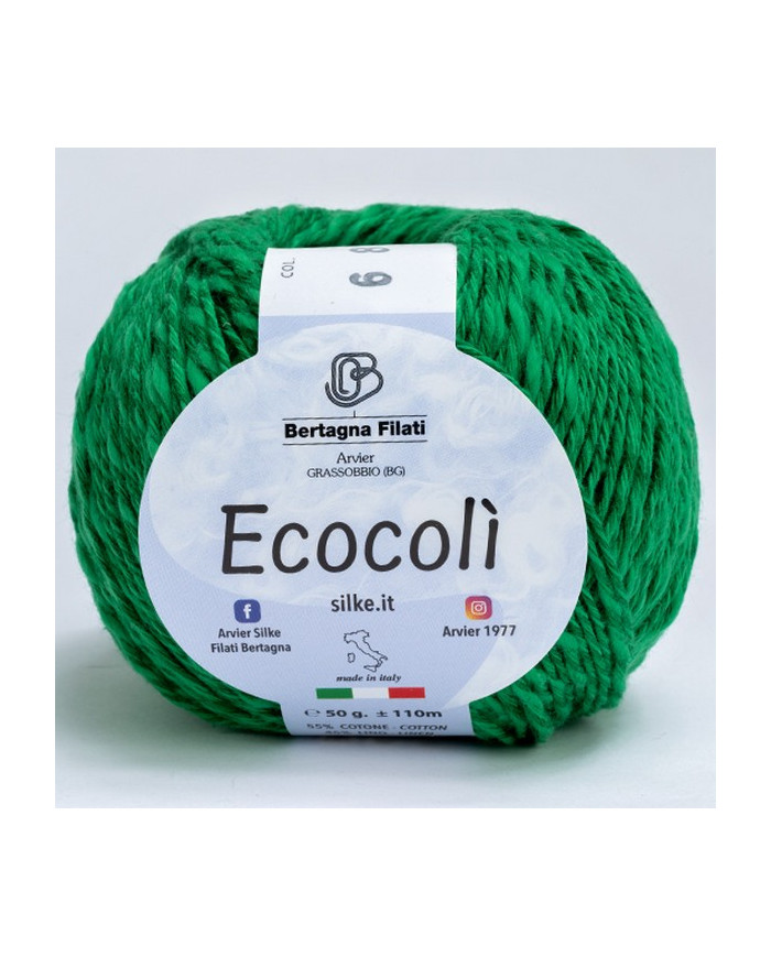 FILATO ECOCOLI BERTAGNA (50 G) 6 VERDE ERBA
