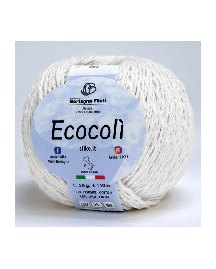FILATO ECOCOLI BERTAGNA (50 G) 8 BIANCO