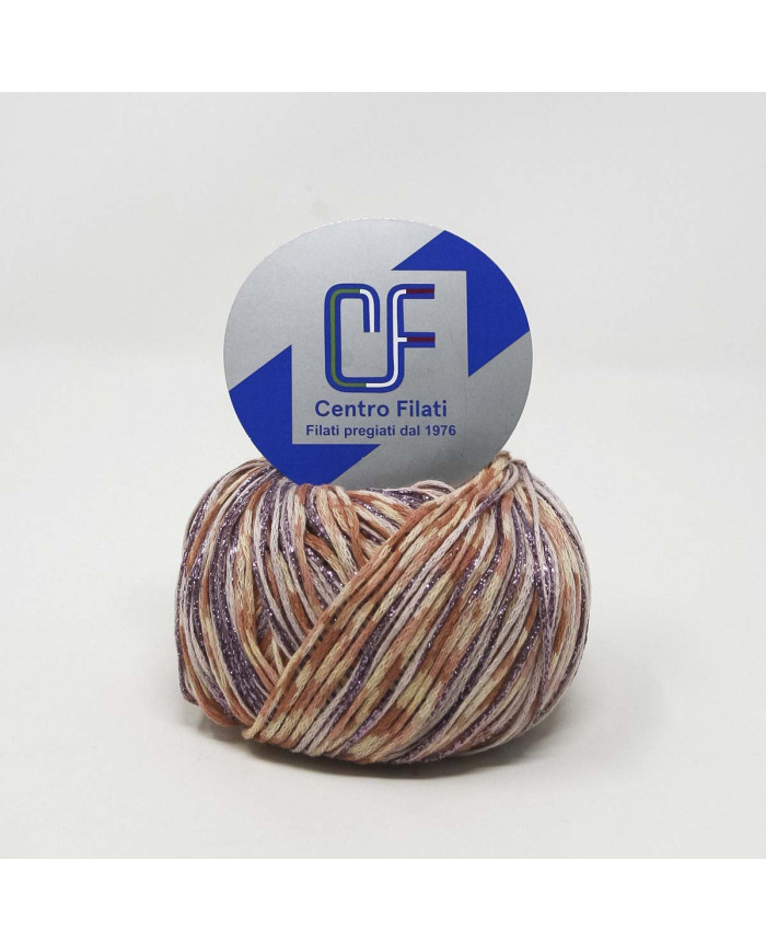 FILATO BEACH 2024 (50 GR) 44 ARANCIO, LAMÈ ROSA