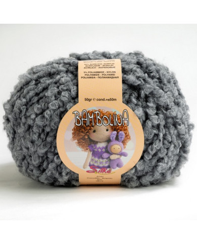 FILATO BAMBOLINA SILKE (50 G.) 843 GRIGIO SCURO