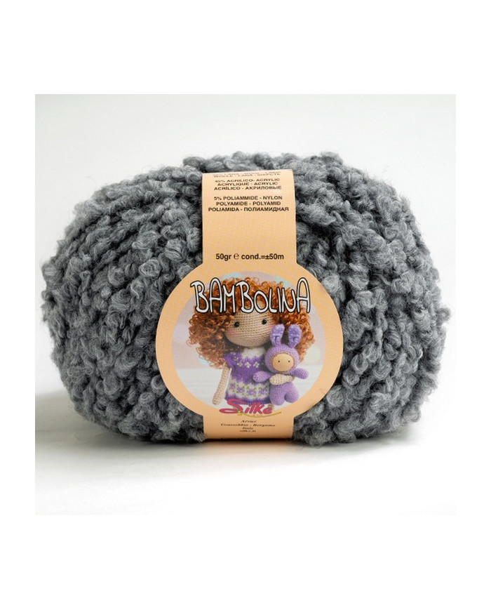 FILATO BAMBOLINA SILKE (50 G.) 843 GRIGIO SCURO