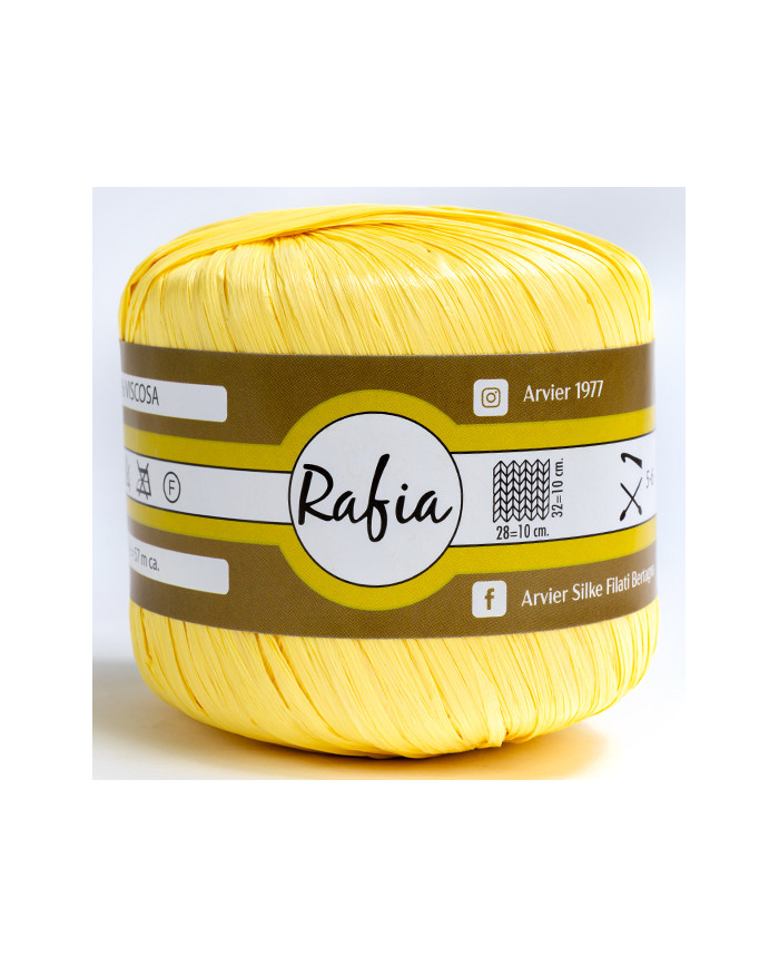 RAFIA VISCOSA GPTEX (25GR) COL 10 GIALLO
