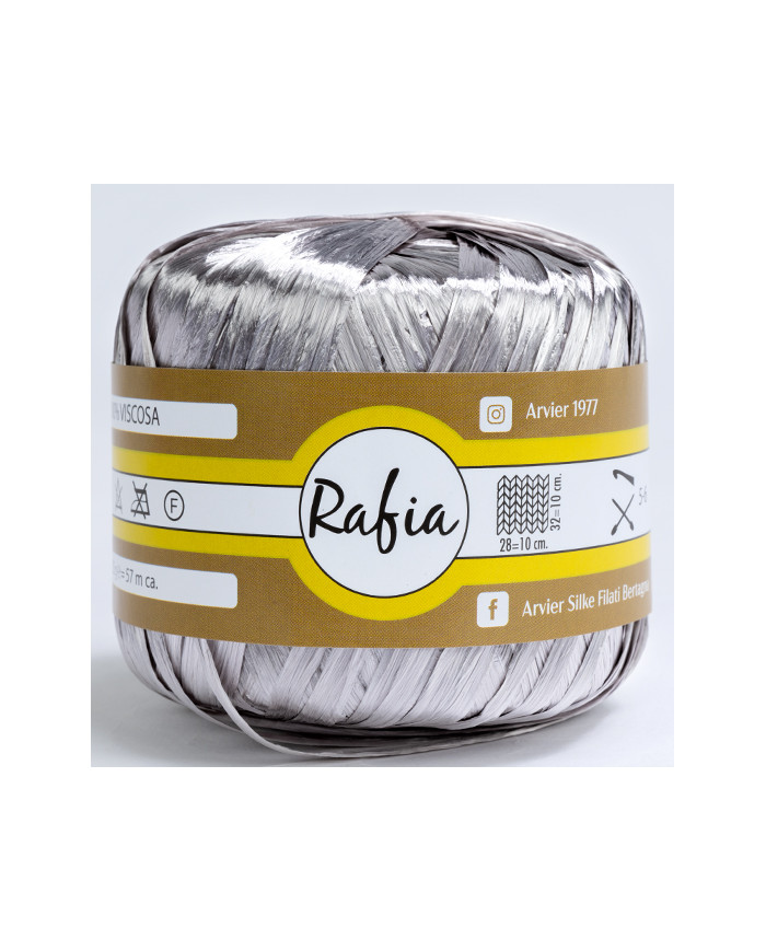 RAFIA VISCOSA GPTEX (25GR) COL 1616 ARGENTO