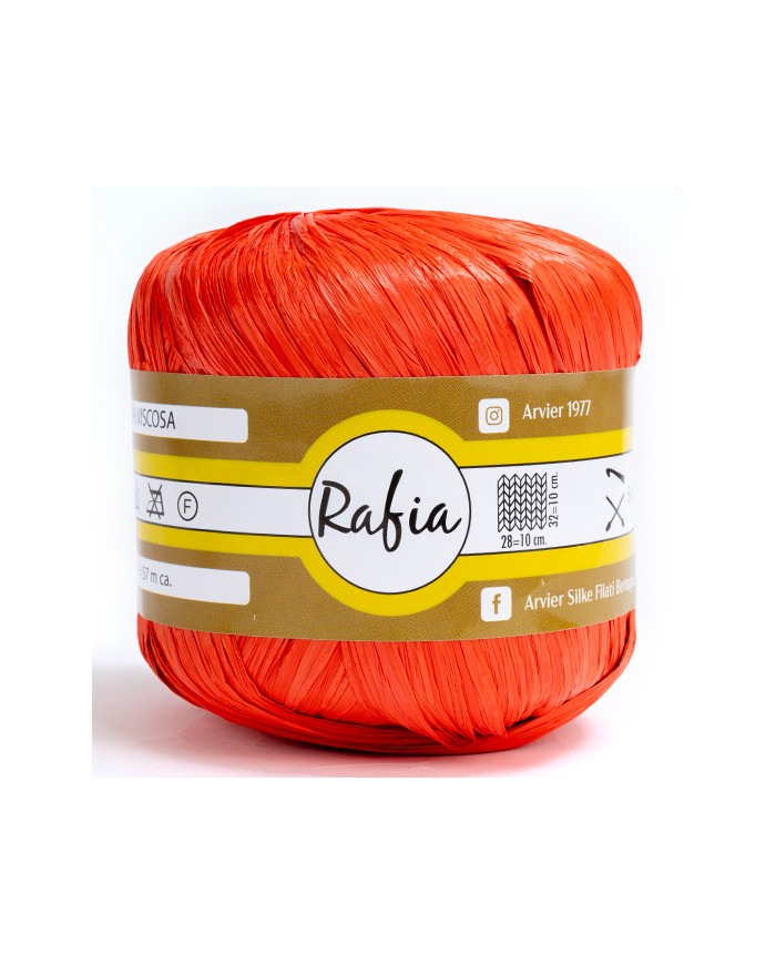 RAFIA VISCOSA GPTEX (25GR) COL 22 ARANCIONE